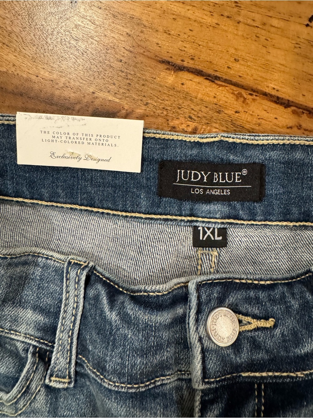 Judy Blue High Waist Cuffed Bermuda Shorts - 1XL - NWT - Picture 5 of 8